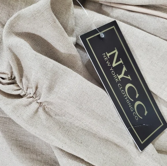 NYCC New York Clothing Co. NWT Women's Beige Blazer - Picture 9 of 9